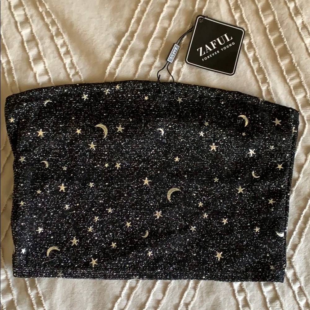 NEW WITH TAGS!!! Moon Star Crop Top💫🌙